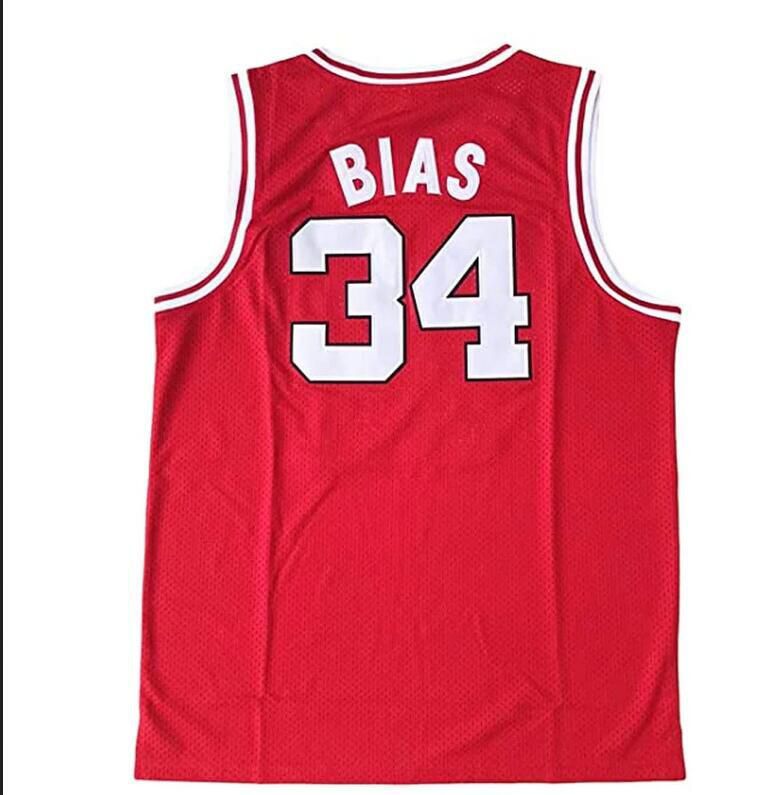 2024 Men NCAA Len Bias #34 Maryland Terrapins College Basketball  red jerseys_proc->more ncaa teams->NCAA Jersey